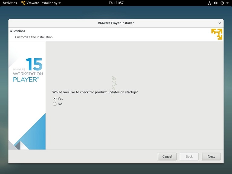 如何在 Debian 9 上安装 VMware Workstation Player debian vmware 更新