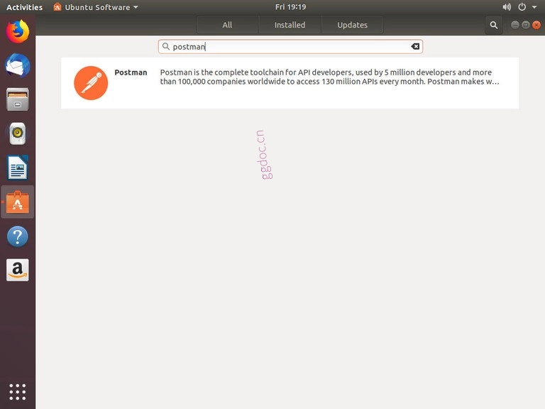 如何在 Ubuntu 18.04 上安装 Postman 在 Ubuntu 软件中心安装 Postman