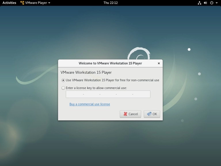 如何在 Debian 9 上安装 VMware Workstation Player debian vmware 非商业