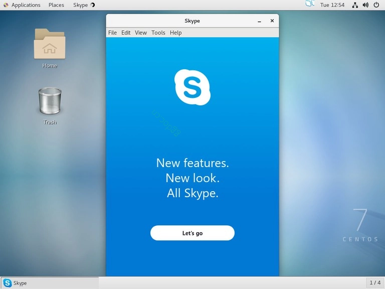 如何在 CentOS 7 上安装 Skype CentOS Skype 窗口