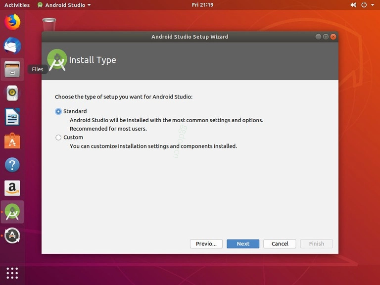 如何在 Ubuntu 18.04 上安装 Android Studio Ubuntu Android Studio Launch