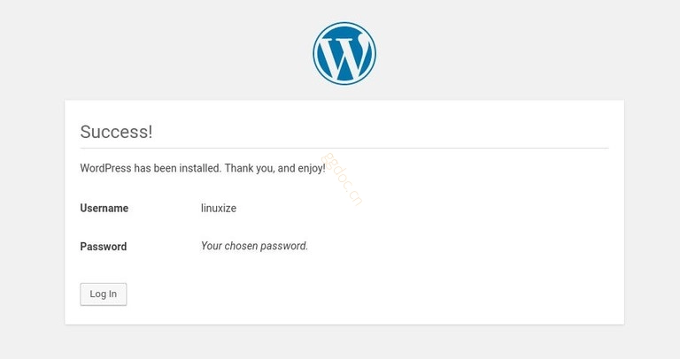 如何在 Ubuntu 18.04 上使用 Apache 安装 WordPress 安装 wordpress 完成