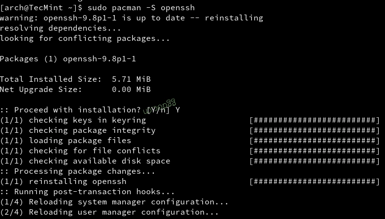 如何在 Arch Linux 上安装 Nginx、PHP、MariaDB 和 PhpMyAdmin 在 Arch Linux 中安装 OpenSSH