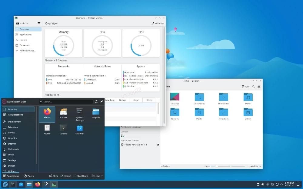2026 年必试的 7 款搭载 KDE Plasma 桌面的 Linux 发行版 Fedora KDE