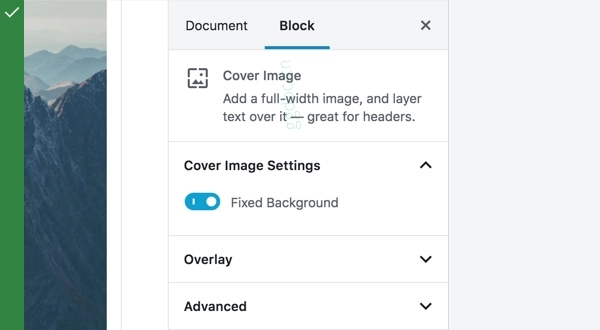 表单切换 用于“固定背景”设置的 FormToggle