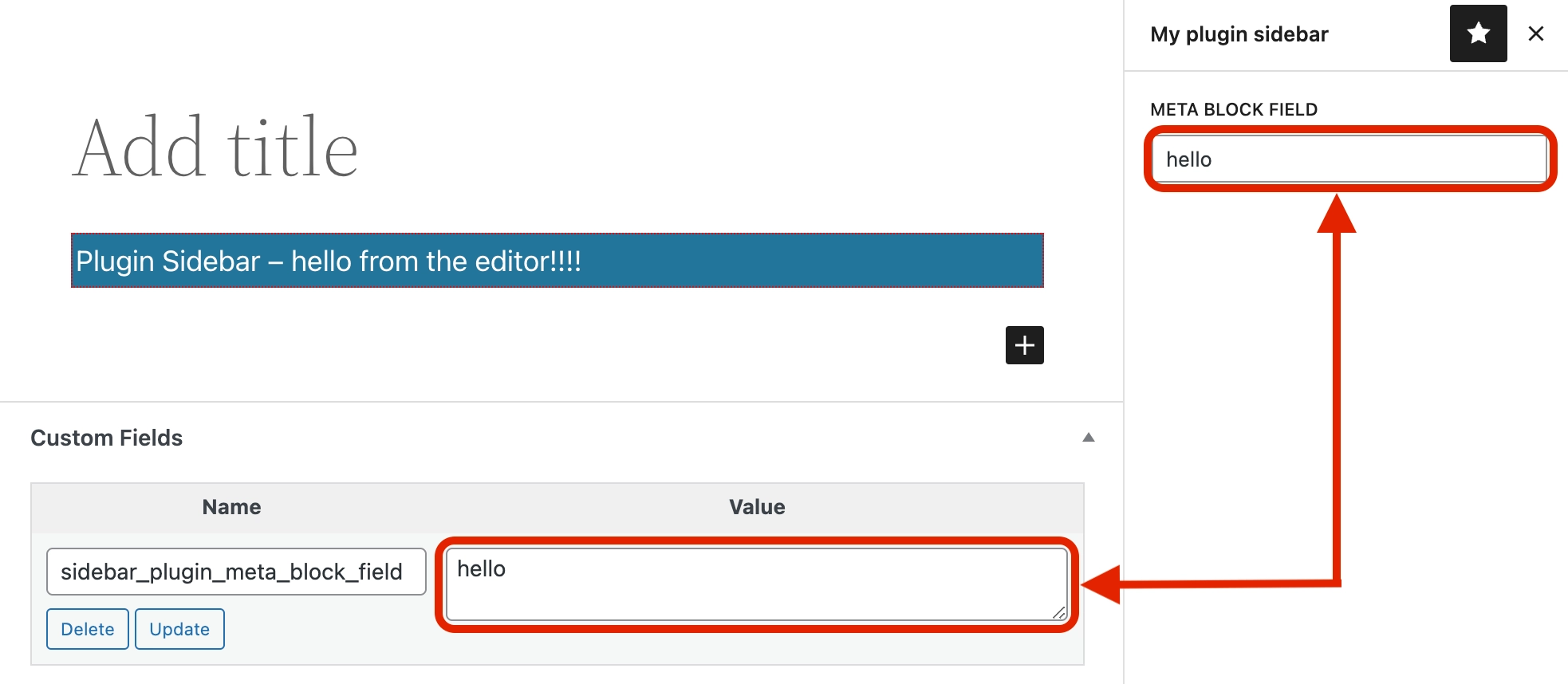 插件侧边栏 Text Control and Custom Field