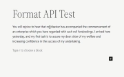 格式化工具栏 API
