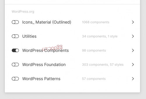 资源 在 Figma 中开启 WordPress Components 库