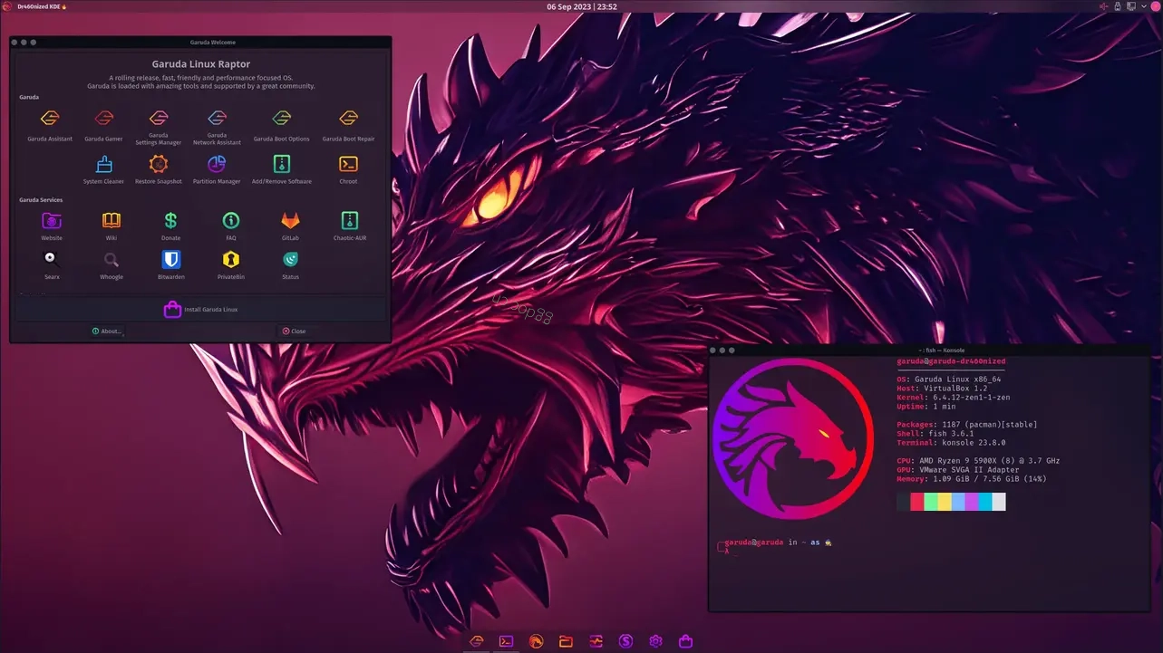 2026 年必试的 7 款搭载 KDE Plasma 桌面的 Linux 发行版 Garuda Linux KDE