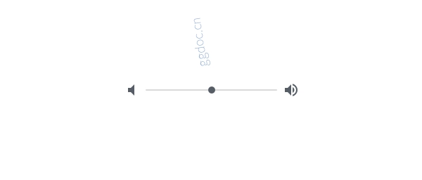 范围控制 一个音量 RangeControl