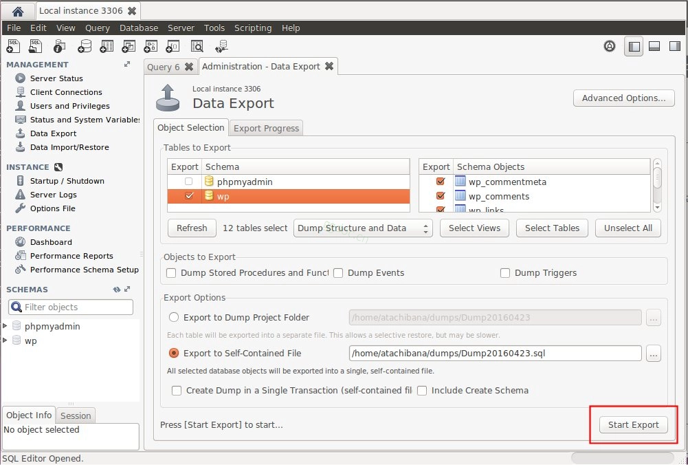 备份您的数据库 mysql_workbench_export2