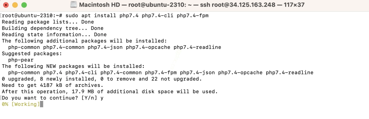 如何在 Ubuntu 23.10 上安装 PHP 7.4 如何在 Ubuntu 23.10 上安装 PHP 7.4