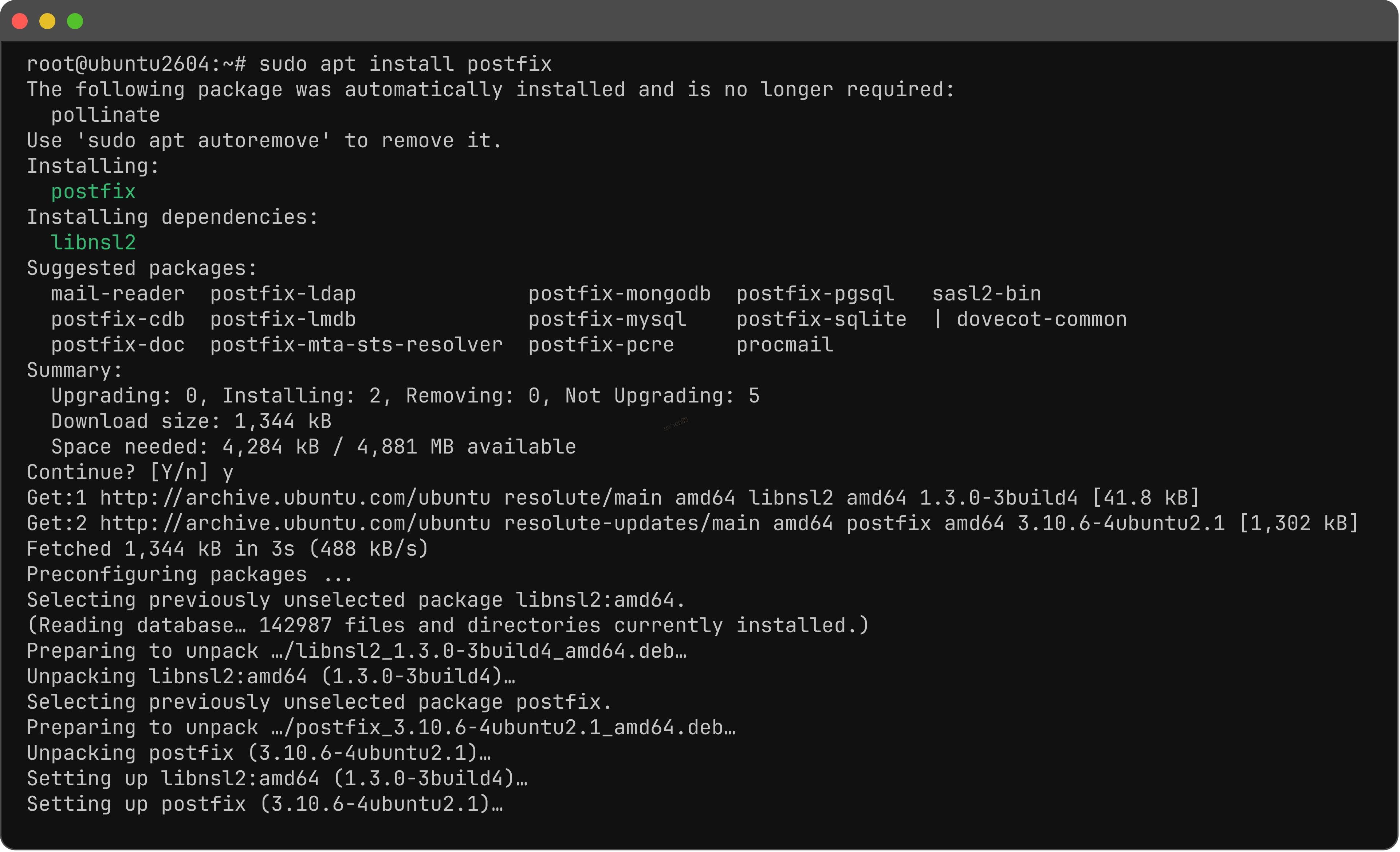 如何在 Ubuntu 26.04 上安装和配置 Postfix