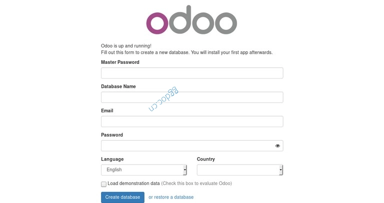 如何在 Ubuntu 16.04 上安装 Odoo 11 Odoo 11 安装截图