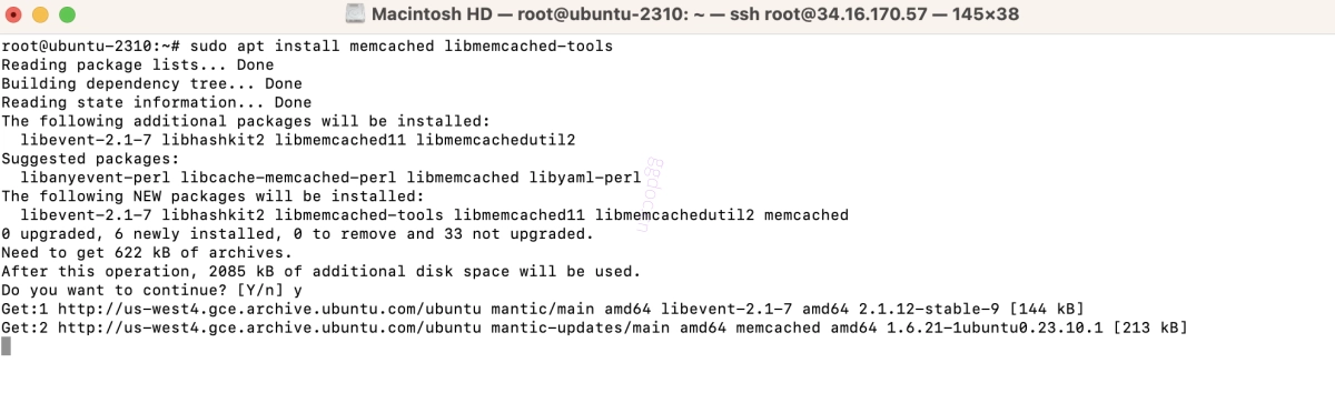 如何在 Ubuntu 23.10 上安装 Memcached