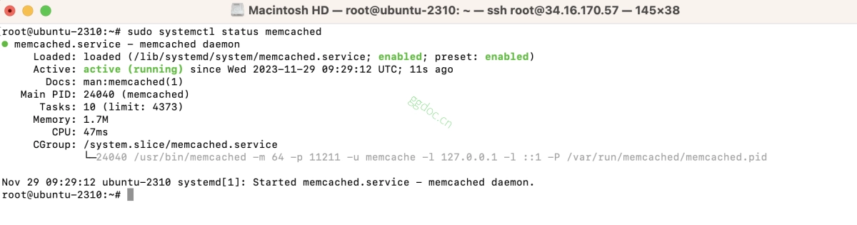 如何在 Ubuntu 23.10 上安装 Memcached