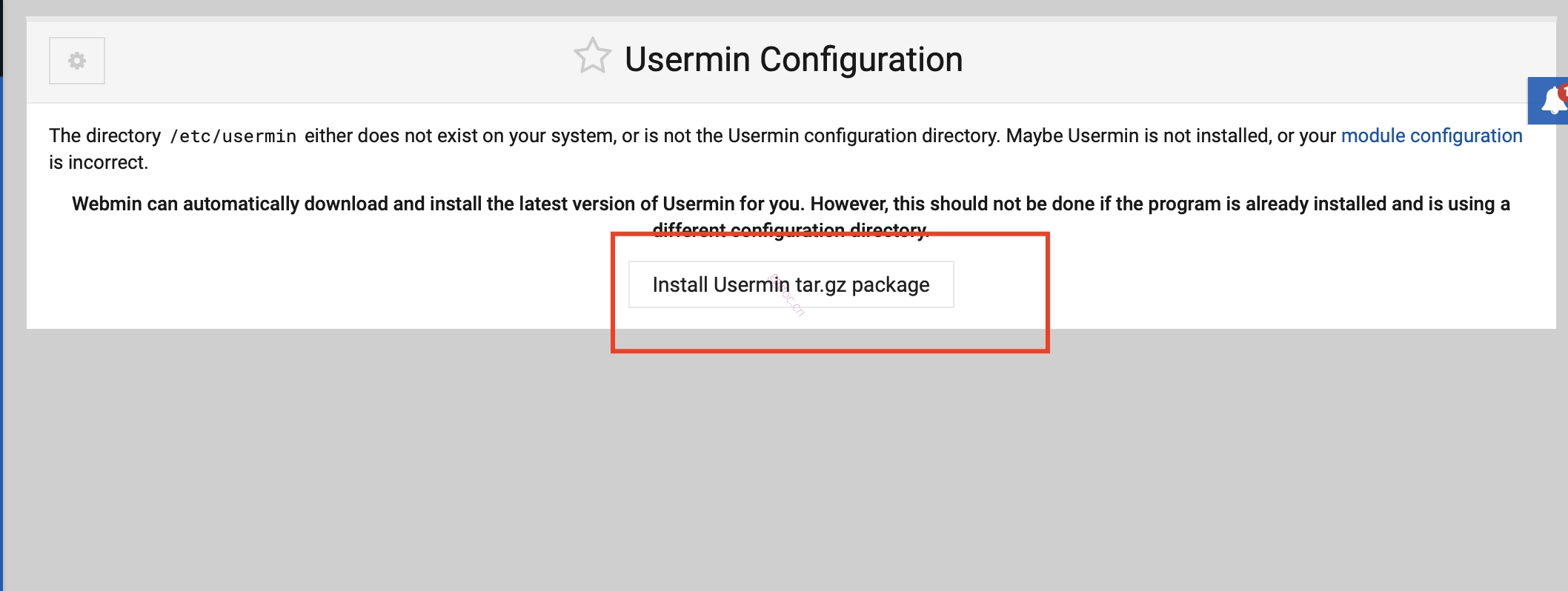 如何在 Webmin 中安装 Usermin