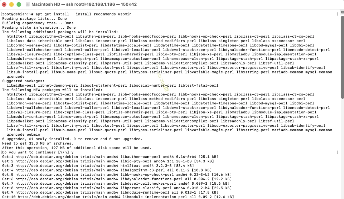 如何在 Debian 13 上安装 Webmin